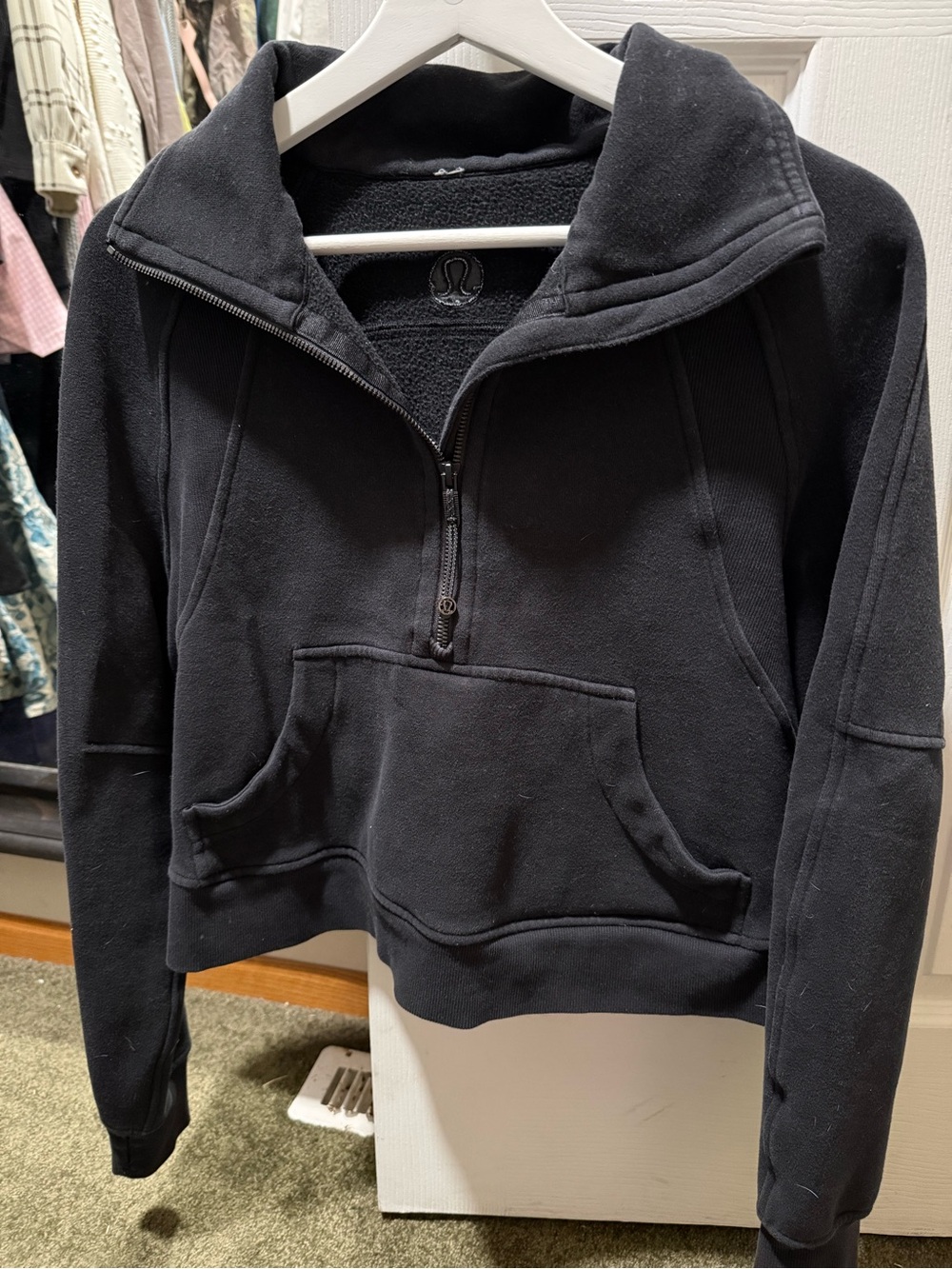 Scuba oversized funnel neck half zip